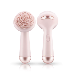 Electric Silicone Facial Cleaner - Vibrating Roller Massage Pore Cleansing Instrument - Waterproof Rechargeable Beauty Tool