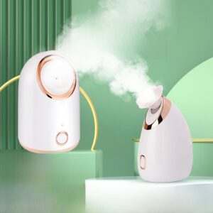 Nano Ionic Facial Steamer, Adjustable Nozzle with Aromatherapy Warm Mist for Sinuses, Moisturizing, Unclogs Pores, Facial Vaporizador - 6 Options