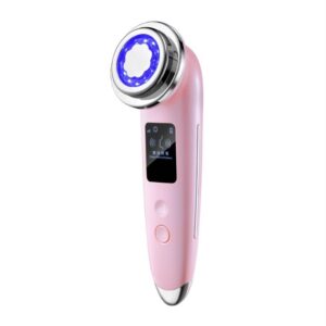 Microcurrent Facial Device with LED Light Function - 4 in 1 Cross-Border Photon Skin Rejuvenation Beauty Device - Combines Cleansing, Rejuvenation, Colored Light Therapy, Heating for Comprehensive Skincare