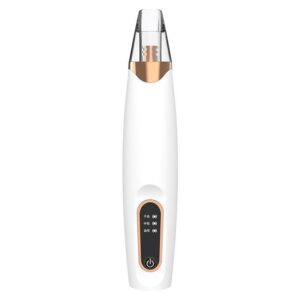 Ultrasonic Rechargeable Blackhead Remover, Grease Reduction, Acne Treatment - Combines Suction Extraction with Skin Scraping