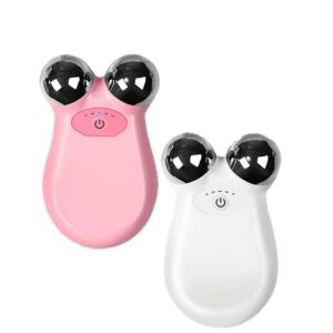 Dual-head Microcurrent Face Massager to Stimulate Facial Muscles, Promoting Skin Tightening and Wrinkle Reduction.
