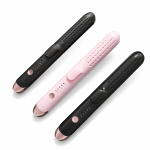 2-in-1 Hair Styler Curling Wand Straightener Negative lon Ceramic Plates Adjustable Temperature