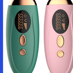 Portable Painless IPL Laser Hair Removal Device - 990000 Flashes, LCD Display, Permanent Hair Remover for Women, Photon Laser Epilator - Multiple Color Options: White, Dark Green, Pink, and Light Green.